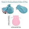 8Pcs 4 Colors Double Sided Velvet Bags TP-YW0001-06B-3