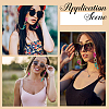 1Pc Acrylic with Alloy Oval Link Chains Neck Strap for Eyeglasses AJEW-CN0003-60C-4