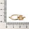 Brass Pave Cubic Zirconia Fold Over Clasps KK-E082-02G-01-3
