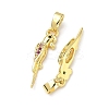 Brass Micro Pave Cubic Zirconia Pendants KK-H254-05G-2