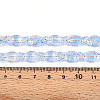 Transparency Electroplate Glass Beads Strands GLAA-T023-40A-02-4