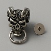 Brass Bag Decorative Demon Skull Head Buckle Clasps FIND-WH0110-379-1