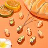30Pcs 5 Styles Resin Imitation Food Pendants FIND-CJ0002-49-6
