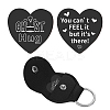 1Pc Heart Shape 201 Stainless Steel Commemorative Decision Maker Coin AJEW-CN0001-68C-1