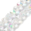 Electroplate Glass Beads Strands EGLA-P057-01A-HP02-1