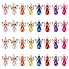 Angel Acrylic Imitation Pearl Pendants PALLOY-TAC0047-2