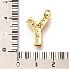 Brass Micro Pave Clear Cubic Zirconia Pendants KK-G521-01G-Y-3