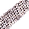 Anti-Tarnish Electroplate Rondelle Glass Beads Strands EGLA-T021-3mm-17-01-1