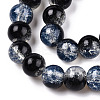 Transparent Crackle Baking Paint Glass Beads X1-DGLA-T003-01C-01-3