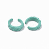 Spray Painted Alloy Cuff Rings RJEW-T011-04-RS-3