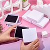 5Pcs Rhombus Textured Cardboard Jewelry Packing Boxes with Sponge Inside CBOX-TA0001-18A-7