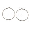 Tarnish Resistant 304 Stainless Steel Big Hoop Earrings LS-EJEW-F105-04P-3