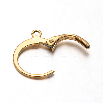 Ion Plating(IP) 316L Surgical Stainless Steel Leverback Earring Findings LS-STAS-F075-38G-1
