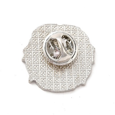 Dog Enamel Pin with Brass Butterfly Clutches JEWB-A006-05G-1