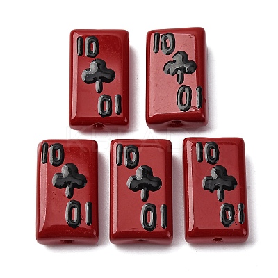 Baking Paint Glass Enamel Beads LAMP-Q045-07D-1