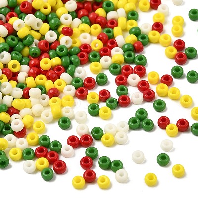 4 Colors 8/0 Christmas MIYUKI Round Rocailles Seed Beads SEED-X0058-15-1