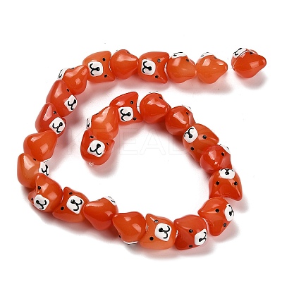 Baking Paint Glass Beads LAMP-I028-02G-1