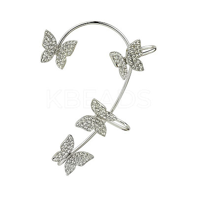 Alloy Rhinestone Cuff Earrings FS-WGFB378-04-1