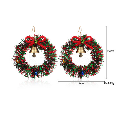 Christmas Alloy Dangle Earrings FS-WGC5D36-06-1