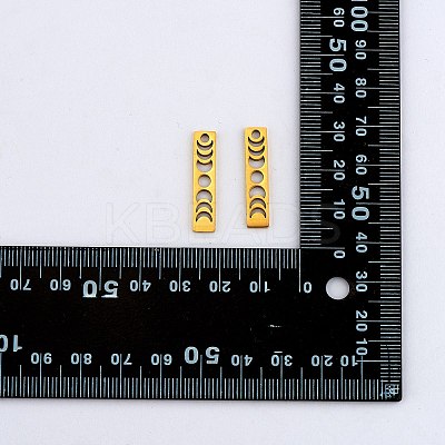 20Pcs Ion Plating(IP) 304 Stainless Steel Pendants FIND-SZ0006-03G-1