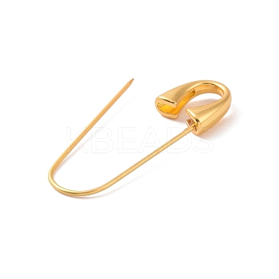 Brass Brooch Pin Findings KK-F840-01A-MG-1
