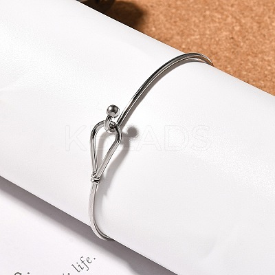 Tarnish Resistant 304 Stainless Steel Bangles X-STAS-S053-26-1