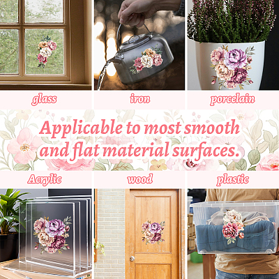 3 Sheets 3 Styles PVC Waterproof Decorative Stickers DIY-WH0404-171-1
