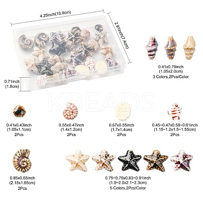 26Pcs 13 Styles Handmade Porcelain Ceramic Beads PORC-FS0001-29-1