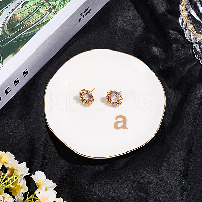 Round Ceramic Jewelry Dish AJEW-WH20067-023A-1