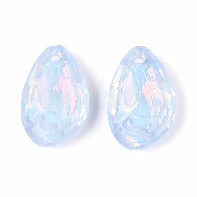 112Pcs Electroplate Glass Charms EGLA-T029-04C-1