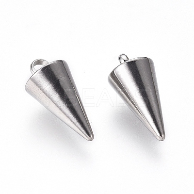 Tarnish Resistant 304 Stainless Steel Pendants STAS-G214-47P-02-1