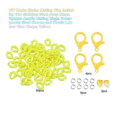 DIY Masks Chains Making Kits DIY-YW0002-74D-1