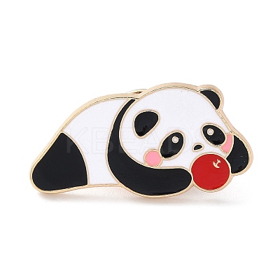 Cartoon Panda Enamel Pins JEWB-G033-01D-1