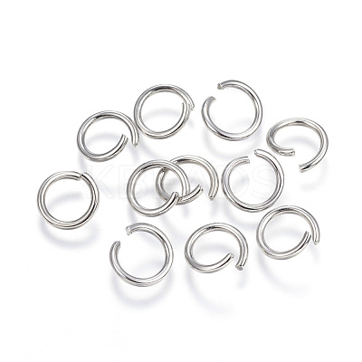 Tarnish Resistant 304 Stainless Steel Open Jump Rings A-STAS-F110-01P-1