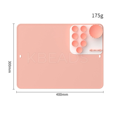 Silicone Watercolor Oil Paint Palette Mat DRAW-PW0005-06A-01-1
