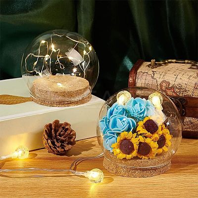 2 Sets High Borosilicate Glass Dome Cover DJEW-NB0001-19-1