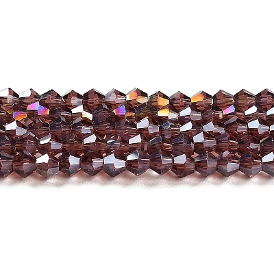 Transparent Electroplate Glass Beads Strands EGLA-A039-T2mm-B05-1
