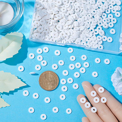Flat Round Handmade Polymer Clay Beads CLAY-SC0001-58B-02-1