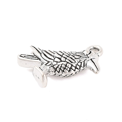 Tibetan Style Alloy Bird Pendants X-TIBEP-1425-AS-LF-1