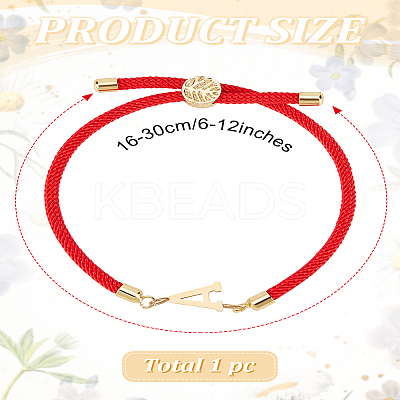 1Pc Adjustable Nylon Cord Slider Bracelets for Women BJEW-LP0001-32A-02-1