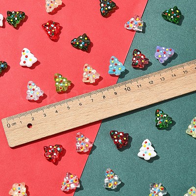 6Pcs Handmade Bumpy Glass Beads Strands LAMP-FS0001-16B-1