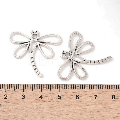 Dragonfly Tibetan Style Alloy Pendants X-TIBEP-R344-16AS-LF-1