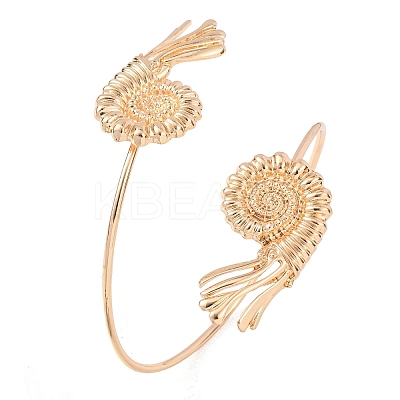 Alloy Cuff Bangles BJEW-Z168-01G-04-1