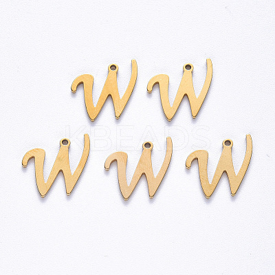 PVD Vacuum Plating 201 Stainless Steel Charms STAS-R105-W-G-1