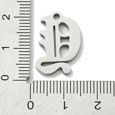 Non-Tarnish 201 Stainless Steel Pendants STAS-B055-01P-Y-1