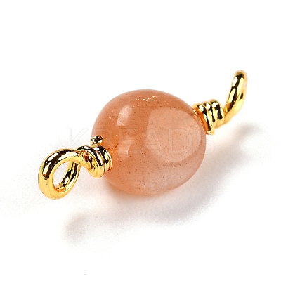 Natural Sunstone Links Connectors G-K316-02K-G-RS-1