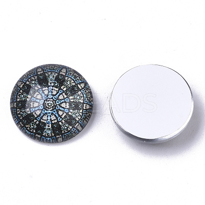 Flatback Glass Cabochons for DIY Projects GGLA-S047-12mm-06I-1