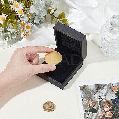 Rectangle PU Imitation Leather Coin Storage Boxes CON-WH0089-145B-1