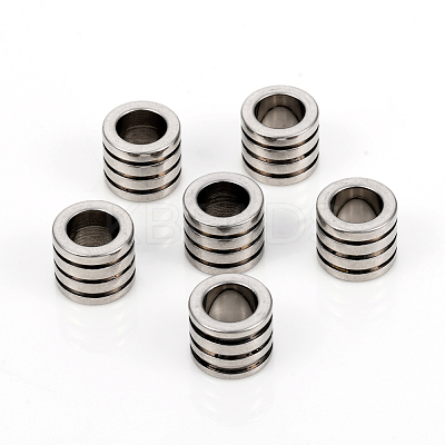 Non-Tarnish 201 Stainless Steel European Beads STAS-I149-33B-1