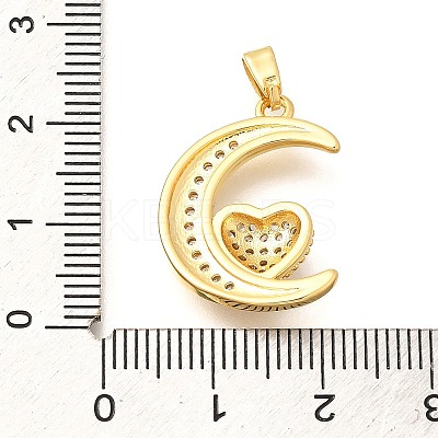 Brass Micro Pave Cubic Zirconia Pendants LS-ZIRC-D275-04G-1